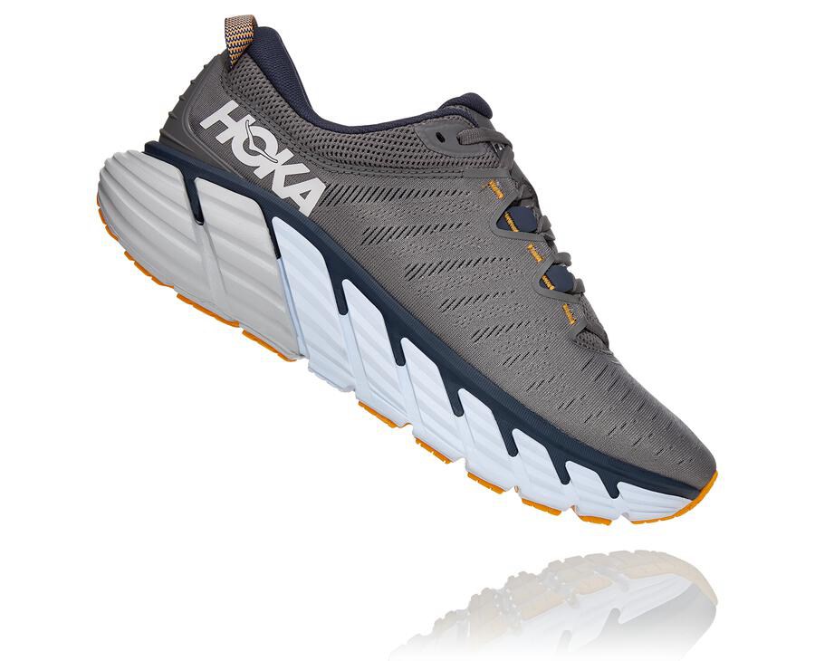 Hoka One One Gaviota 3 Löparskor Herr - Grå - UFLWR-0726